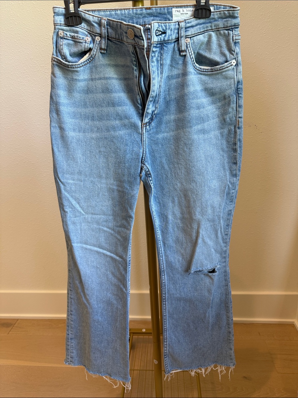 rag & bone Casey High-Rise Ankle Flare Jeans